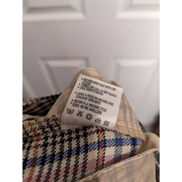 Anthropologie Malcolm plaid tapered trouser pant size  2 - Picture 10 of 12